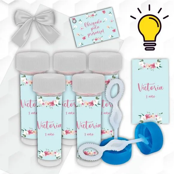Bolinha de Sabão Casamento Personalizada - artesanato feito à mão por Mi Papelaria Criativa