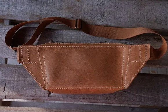 Bolsa Pochete Couro Legitimo Crazy Horse - foto 4