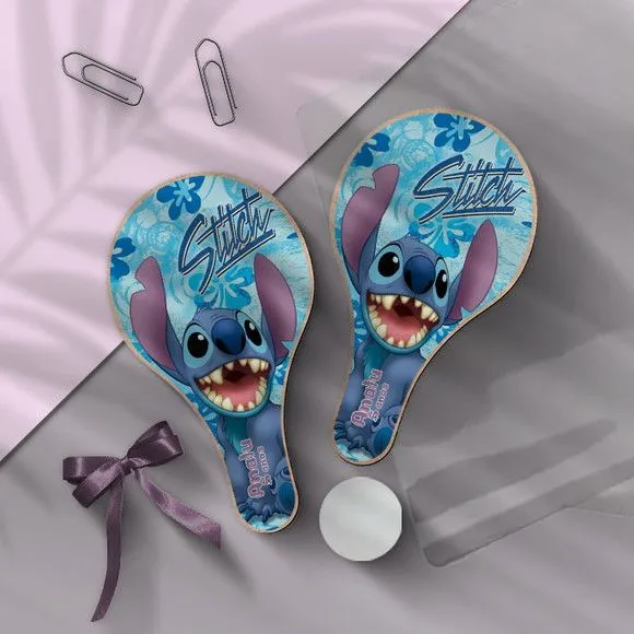 Raquete Ping Pong - Lilo & Stitch Personalizada - feito à mão por Mi Papelaria Criativa