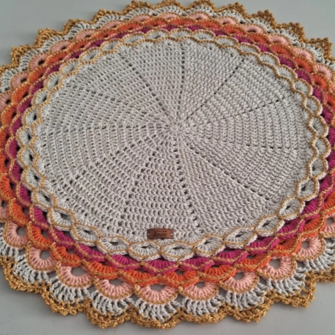 Centro de Mesa - artesanato feito à mão por MM CROCHÊ