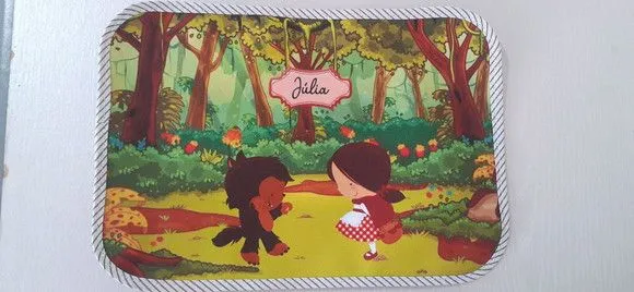 Jogo americano infantil - chapeuzinho e o lobo - foto 2