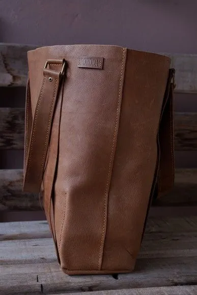 Bolsa Tote Shopper Couro Legitimo Unisex - foto 3