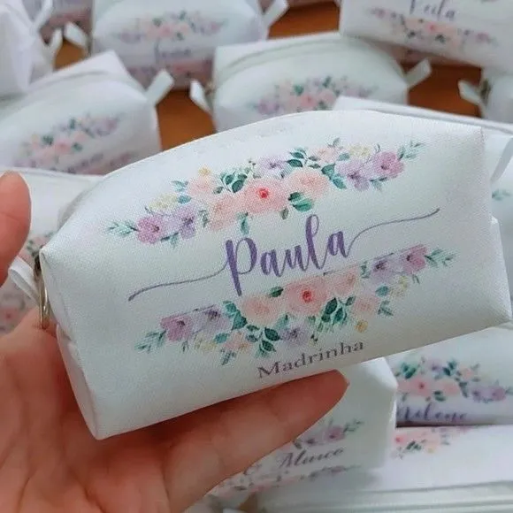 Necessaire Mini Box - Flores - artesanato feito à mão por Innovare Studio