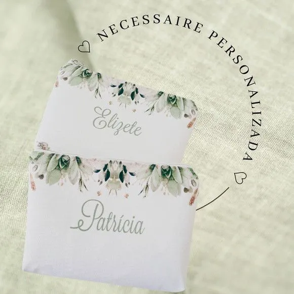 Necessaire personalizada - Flores - feito à mão por Innovare Studio