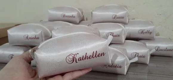 Necessaire mini box - rosê e marsala - foto 4