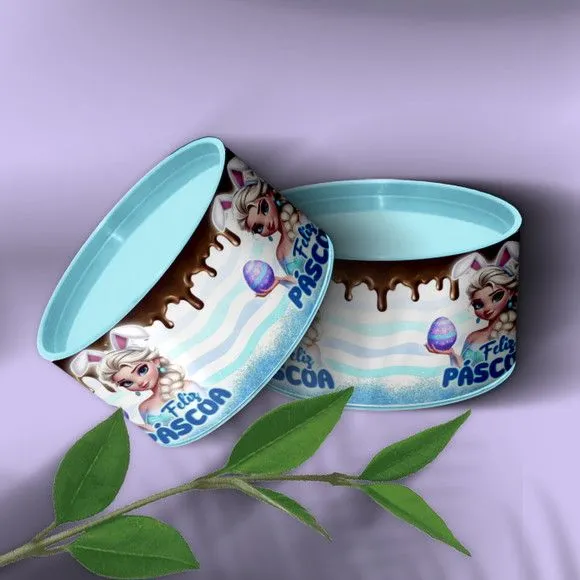 Tubo Lata - Frozen Páscoa Personalizada - feito à mão por Mi Papelaria Criativa