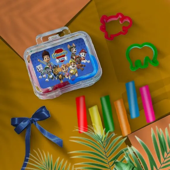 Mini Maleta - Patrulha Canina Personalizada - feito à mão por Mi Papelaria Criativa