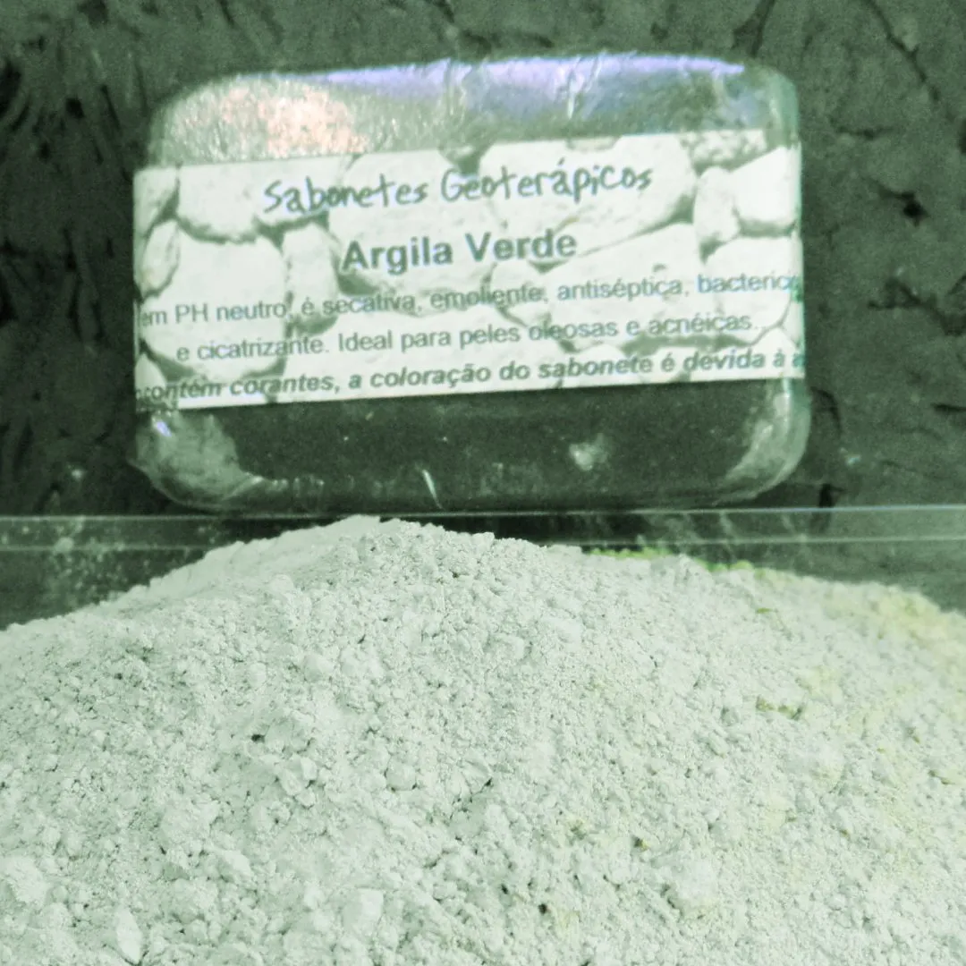 Sabonetes Geoterápicos - Argila Verde - artesanato feito à mão por BanhoDiGatto