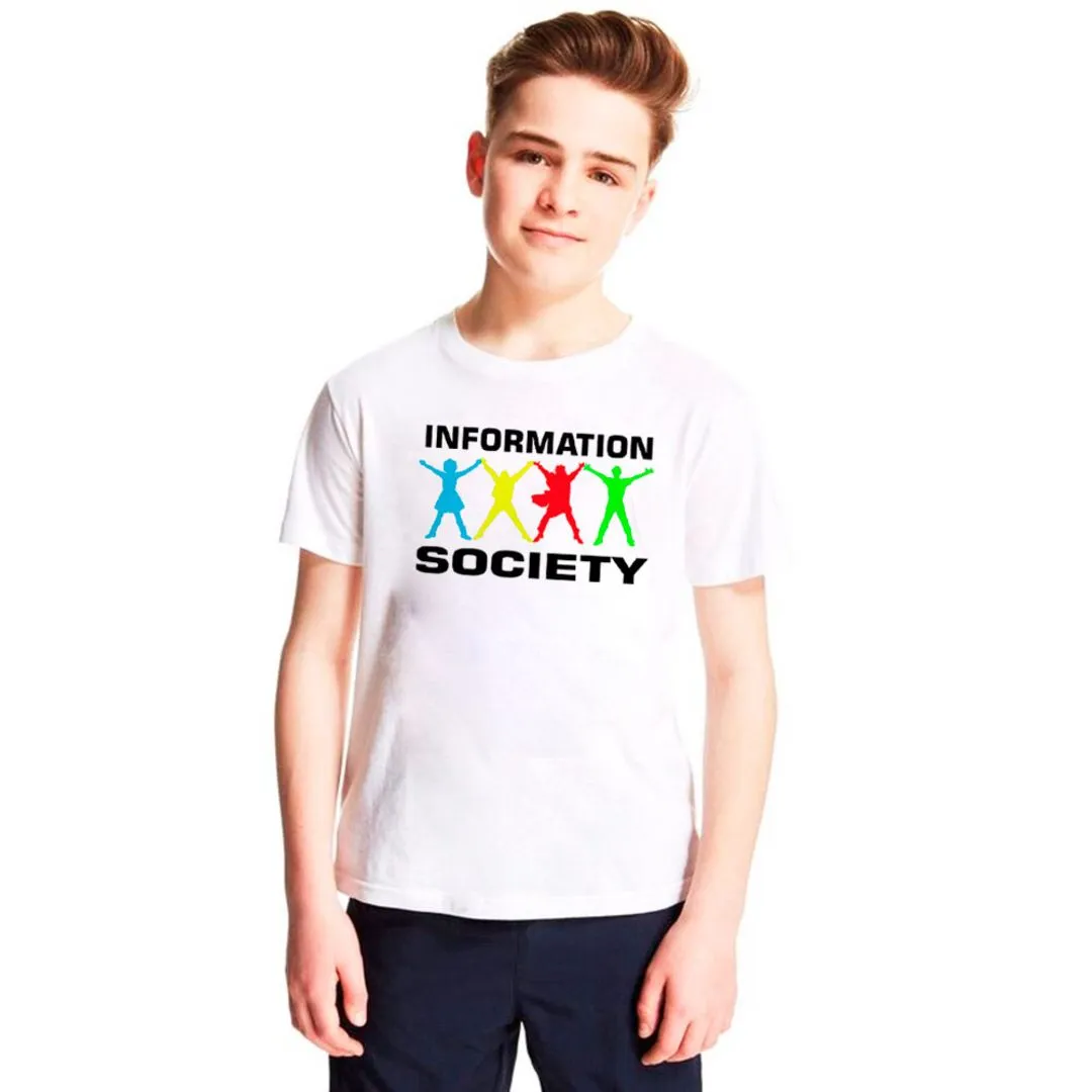 Camiseta infantil Information Society , estampa 100% algodão - foto 2