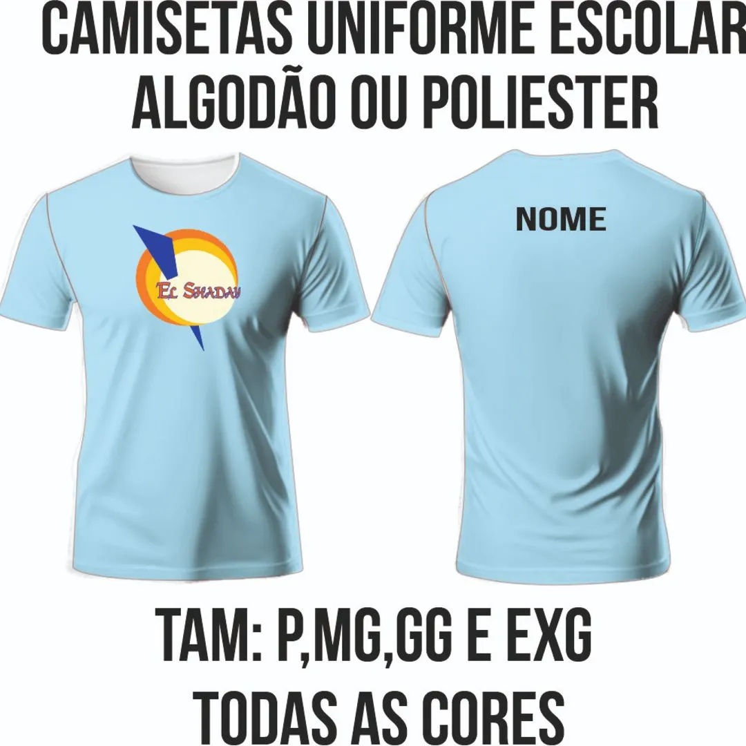 Camisetas para Uniformes de Algodão Ou Poliestes Personalizadas com o Logo da Instituição - foto 4