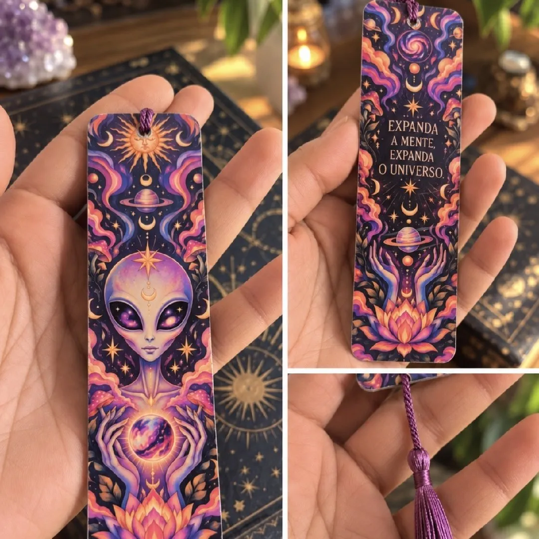 Marca páginas personalizados - artesanato feito à mão por Luar Místico