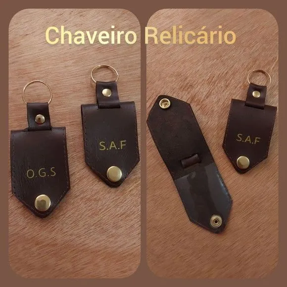 Chaveiro Relicário - Kit com 2 Unidades - artesanato feito à mão por Innovare Studio