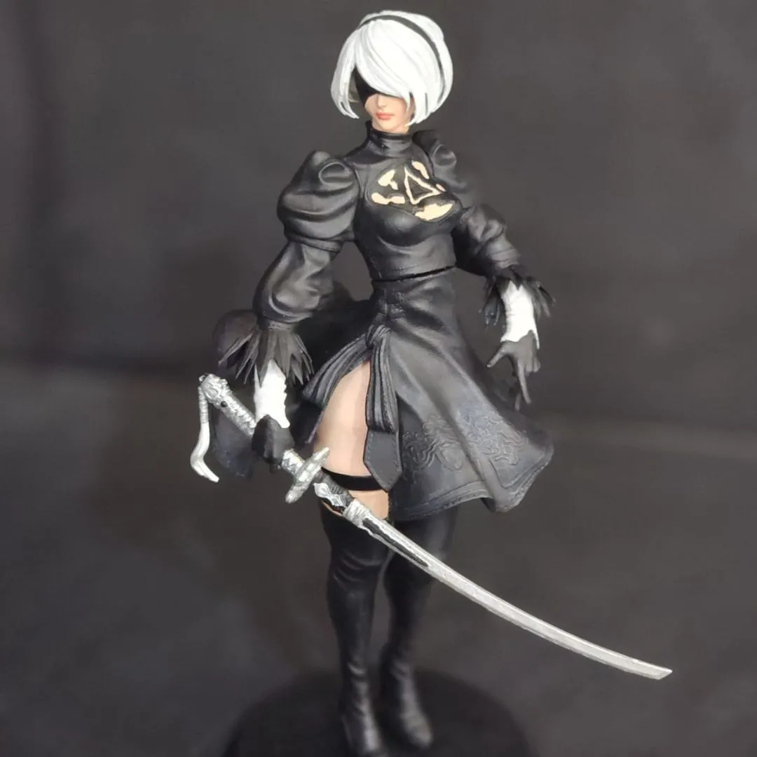 nier automata 2b action figure colecionaveis - artesanato feito à mão por 3D BILLA