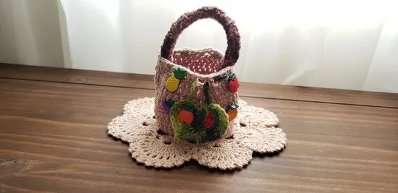 Capa de Crochê para Frutas Porcelana Marfim - foto 2