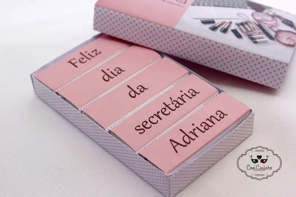 Lembrancinha Dia da Secretária - artesanato feito à mão por Juliana Biz - casa e bem estar