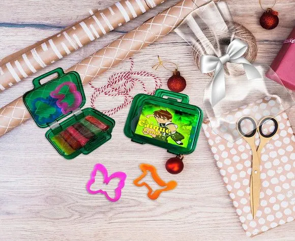 Mini Maleta com Massinhas Ben10 Personalizada - feito à mão por Artmanha Lembrancinhas
