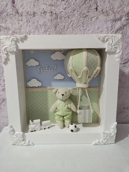 Quadro de Porta Maternidade - artesanato feito à mão por Ateliê cantinho do bebê