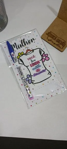 Cartão com Caneta Personalizada Mulher - foto 2