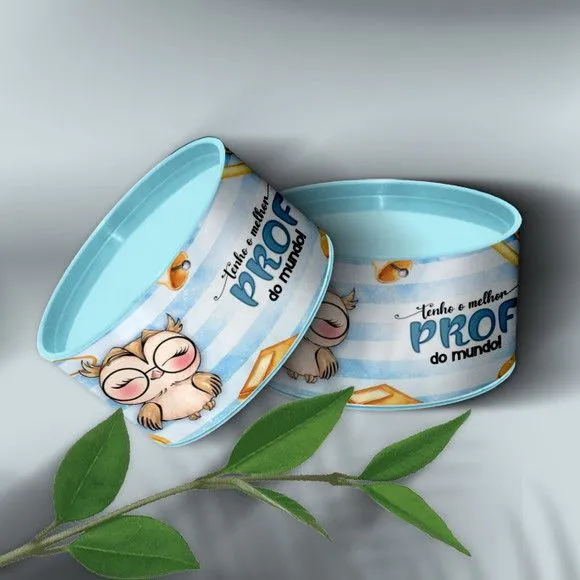 Tubo Lata - Dia do Professor Personalizada - feito à mão por Mi Papelaria Criativa