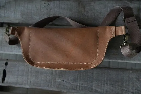 Bolsa Pochete Couro Legitimo Crazy Horse - foto 3