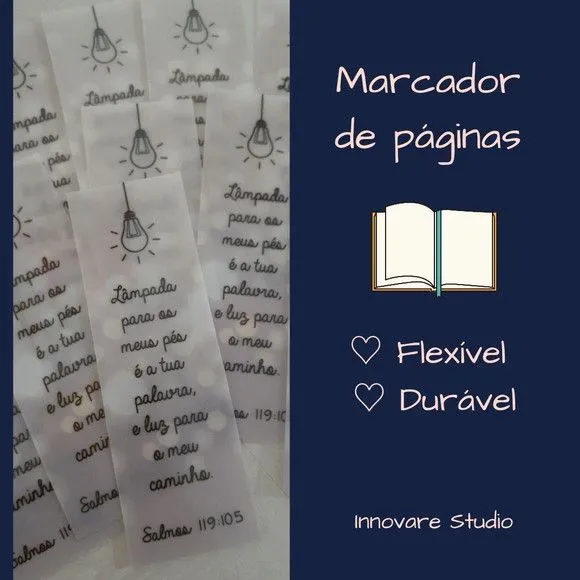 Marcador de páginas - PVC leitoso - foto 2