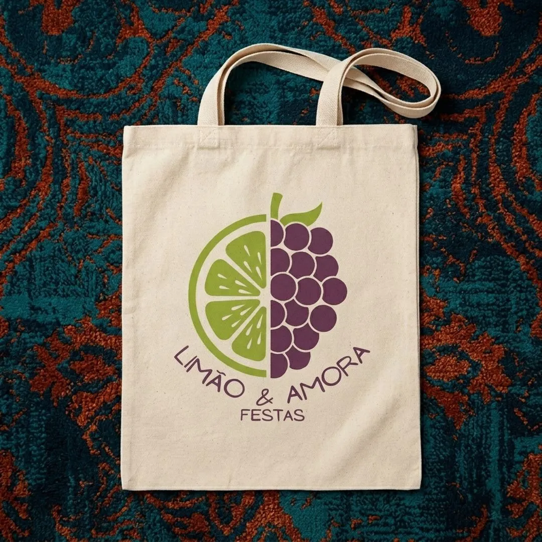 Ecobag plana Personalizada Algodão Cru 30x40 Com Sua Logo Para Empresas E Brindes Corporativos - artesanato de Limão e Amora Festas