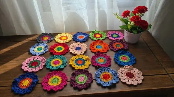 Flores Japonesas em Crochê para Customização (80 Unidades) - foto 3