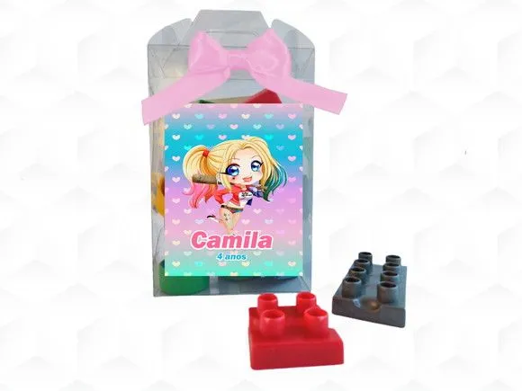 Bloco de Montar Arlequina Personalizada - artesanato feito à mão por creativitybynina