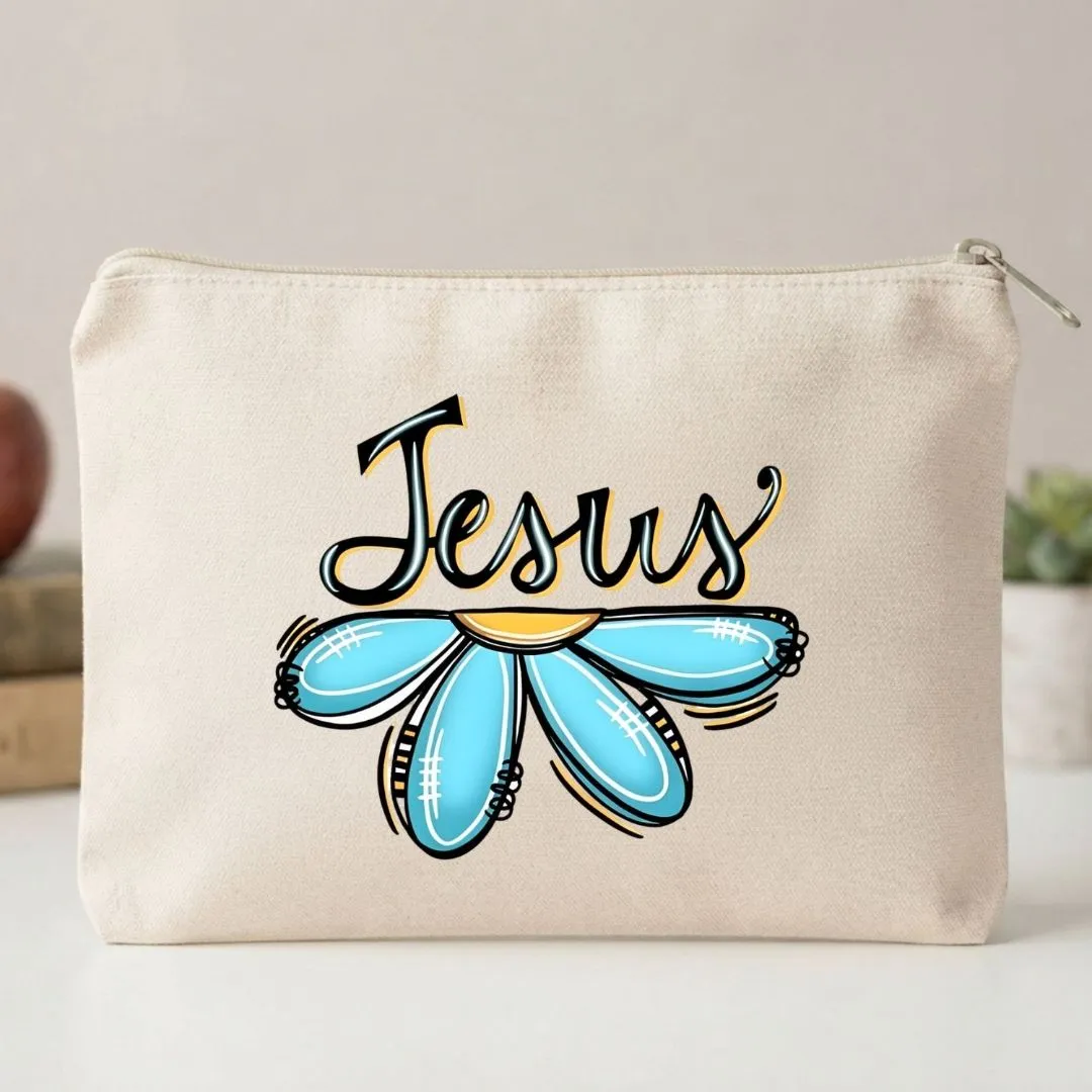 Nécessaire de algodão 15x20 cm com tassel Jesus - foto 2