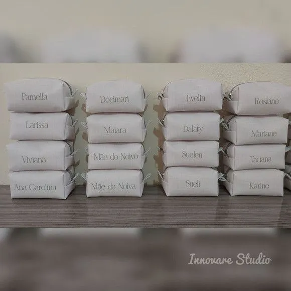Necessaire Mini Box - Areia e Verde Sage - foto 3