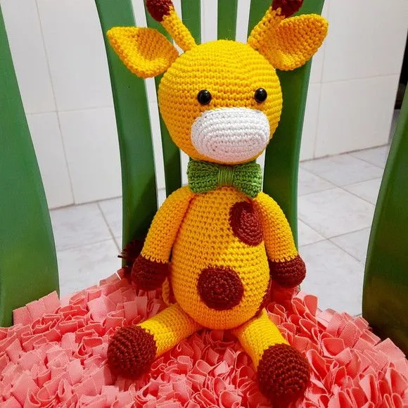 Girafa de crochê