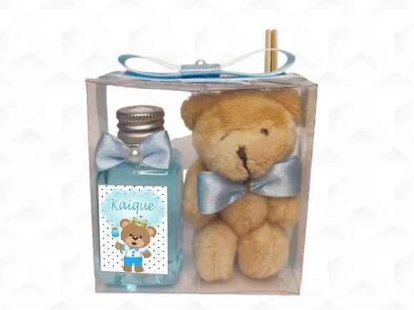 Aromatizador com Ursinho Personalizado - artesanato feito à mão por creativitybynina