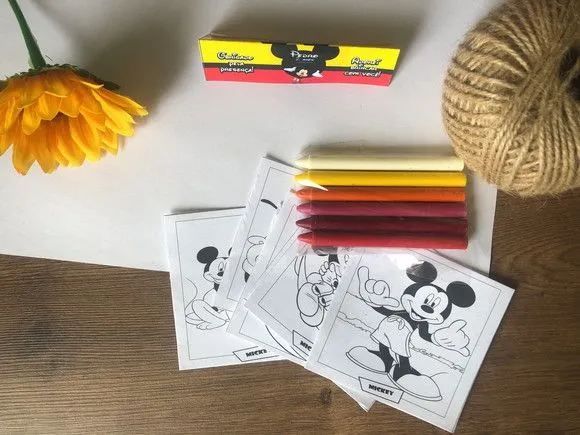 Kit Giz de Cera Michey Personalizado - artesanato feito à mão por creativitybynina