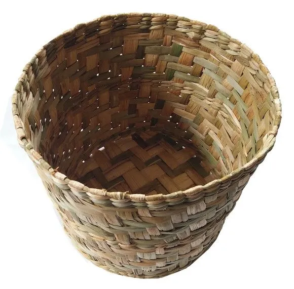 Cesta Organizadora Cachipot De Palha Taboa Redondo 27X27X25 - foto 4