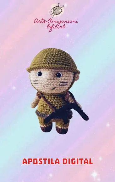 Receita Soldado - Amigurumi