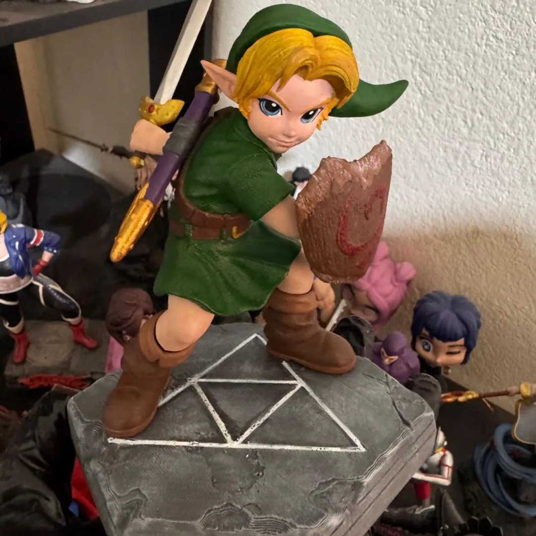 Boneco Action figure link zelda ocarina of time nintendo 64 A pronta Entrega - foto 5