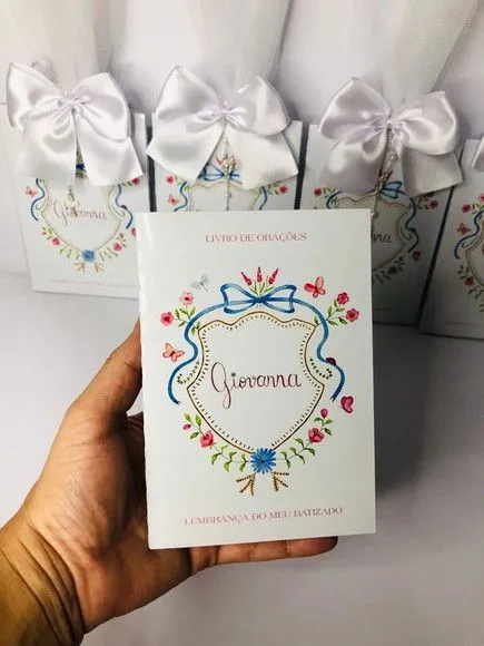 Livro de Orações Luxo com Foto para Batismo - foto 4