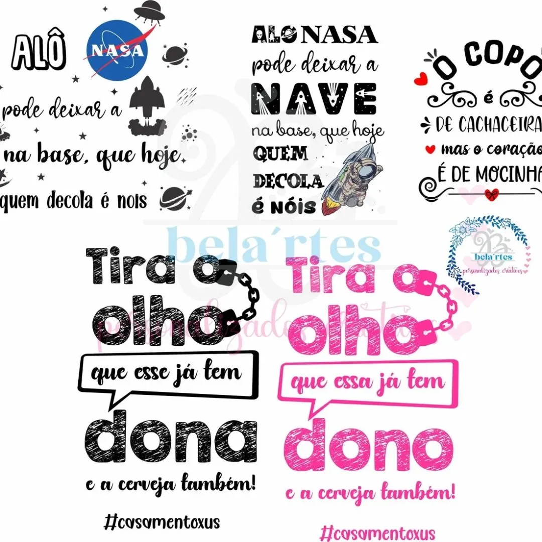 Frases bebidas PNG Arte Digital - foto 3