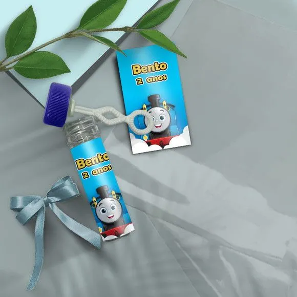 Bolha de Sabão - Thomas And Friends Personalizado - artesanato de Mi Papelaria Criativa