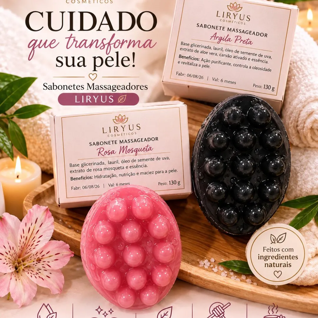sabonete massageador 130 g