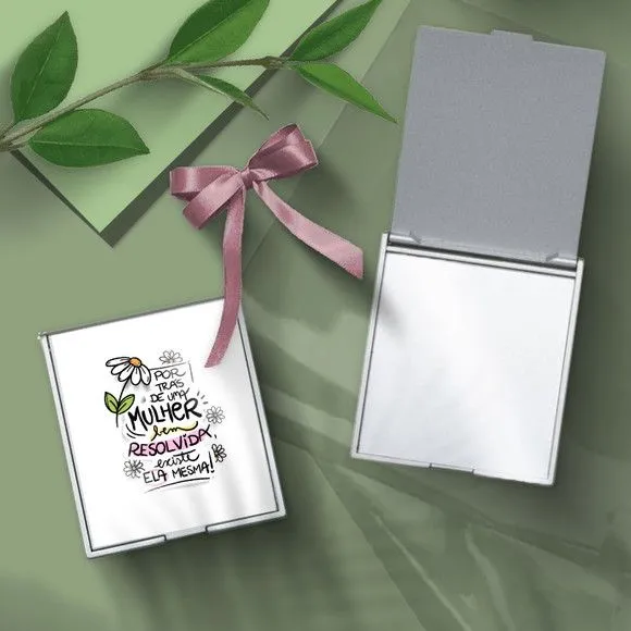 Lembrancinha Espelho - Dia das Mulheres Personalizado - feito à mão por Mi Papelaria Criativa