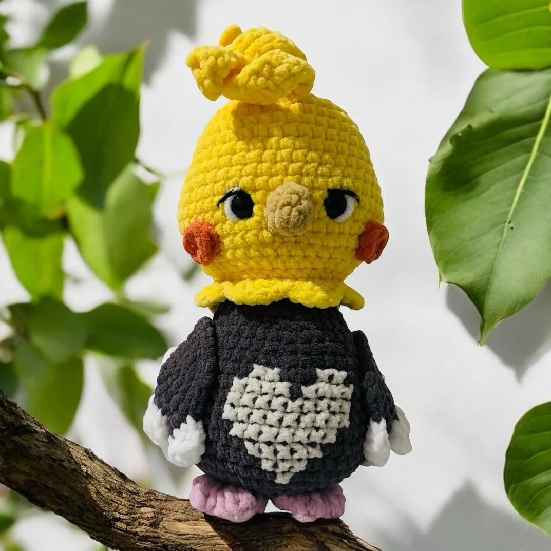 Calopsita de amigurumi em crochê - foto 2