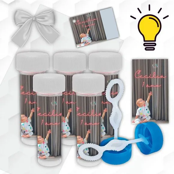 Bolinha de Sabão Casamento Personalizada - artesanato feito à mão por Mi Papelaria Criativa