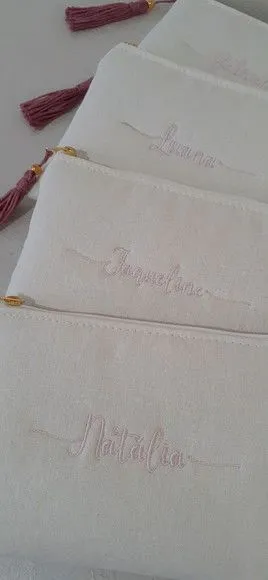 Necessaire personalizada - linho - foto 2