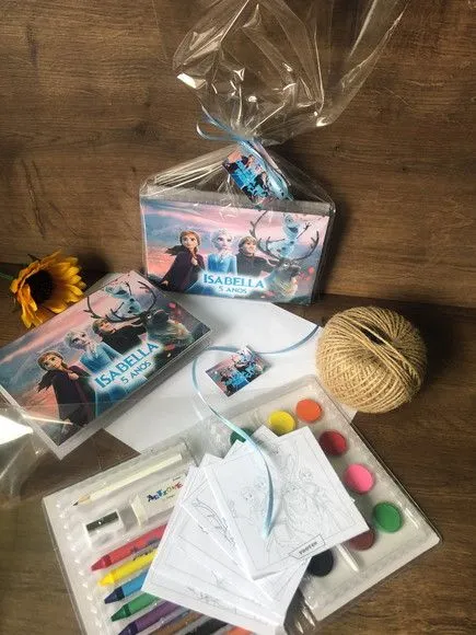 Estojo de Pintura Frozen Personalizado - artesanato feito à mão por creativitybynina