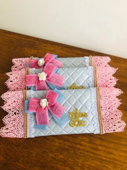 Chocolate Com Carteira Luxo Jardim - artesanato de Fina Essência Papelaria Personalizada