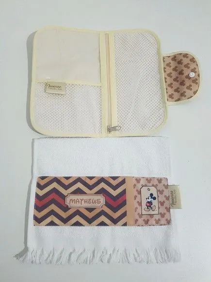 Necessaire - porta escova de dente e toalha - foto 4