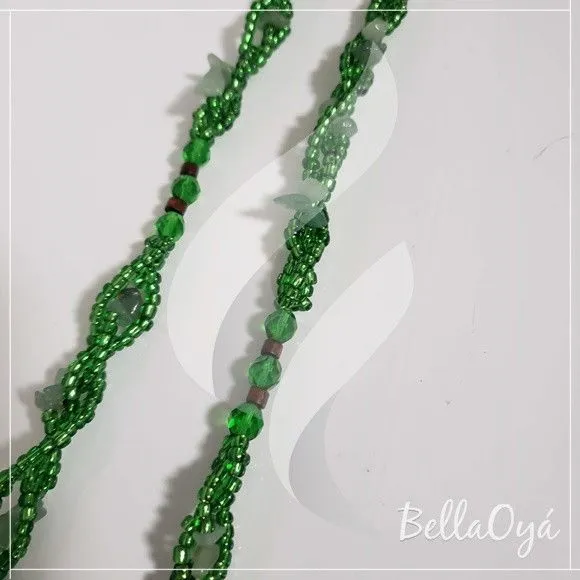 Guia de Miçanga Verde - Oxossi (3 Fios) - foto 3