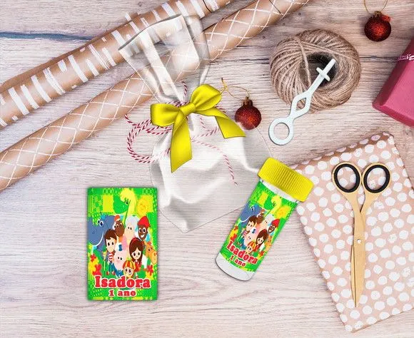 Bolha de Sabão Sitio do Picapau Amarelo Personalizada - feito à mão por Artmanha Lembrancinhas