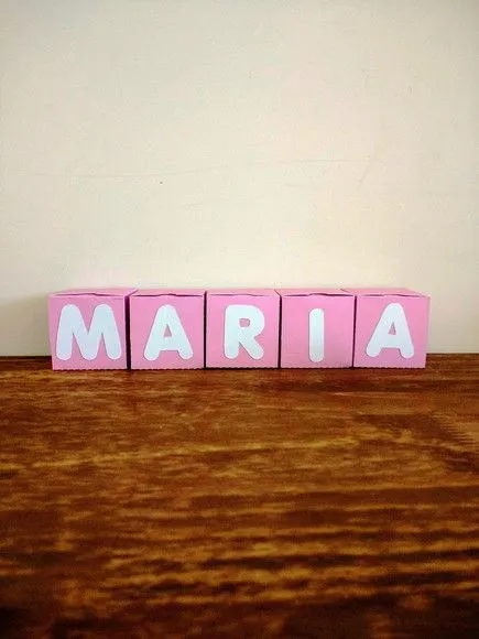Mini caixa cubo letrinhas - foto 2